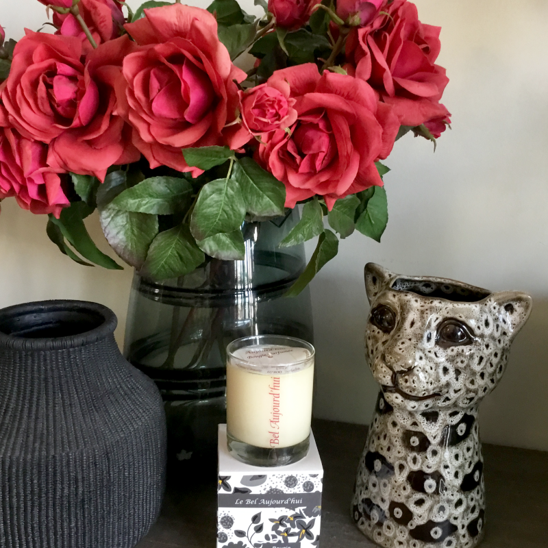 Bougie Boite Packaging Flower Noir