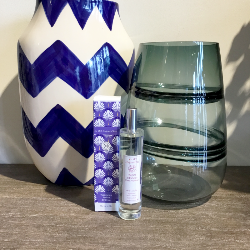 Spray d'Ambiance Boite Packaging Design Bleu