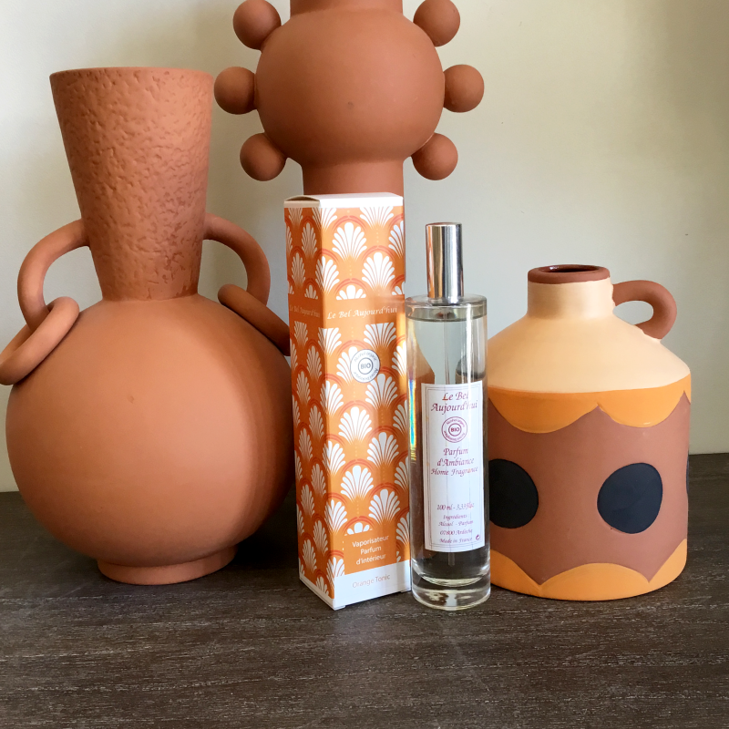 Spray d'Ambiance Boite Packaging Design Orange