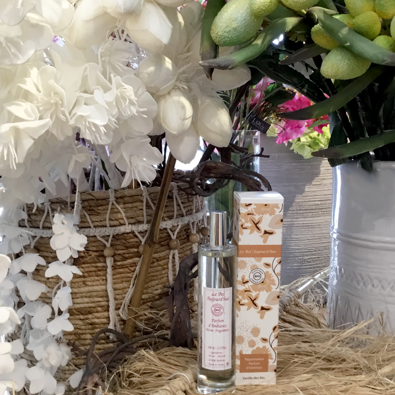 Spray d'Ambiance Boite Packaging Flower Beige