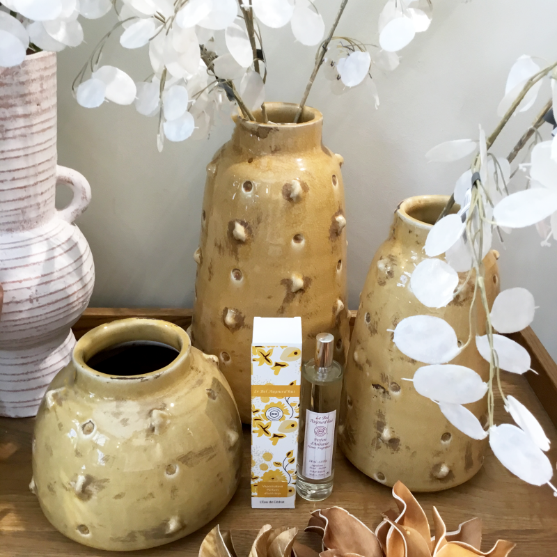 Spray d'Ambiance Boite Packaging Flower Jaune